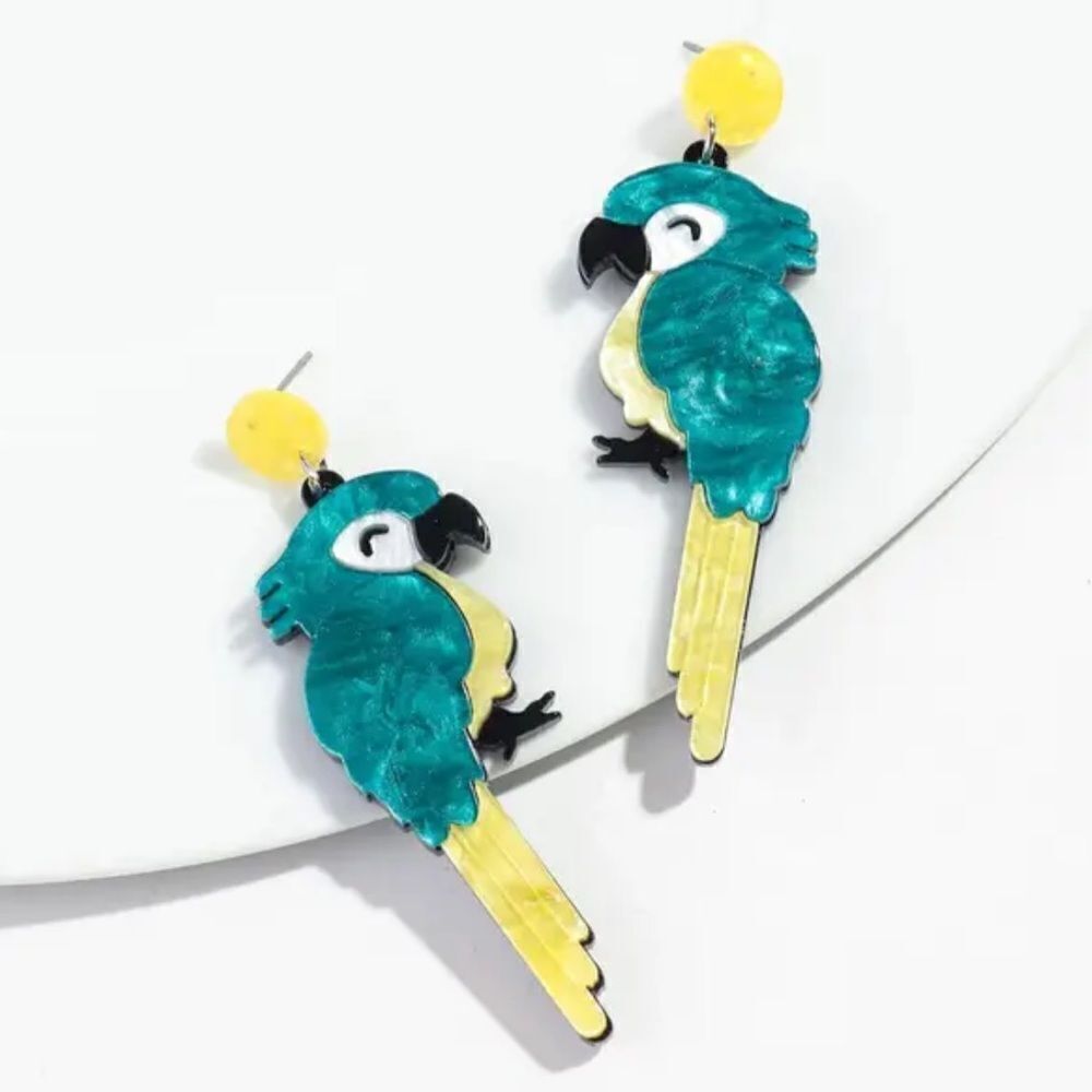 blue bird earrings A505